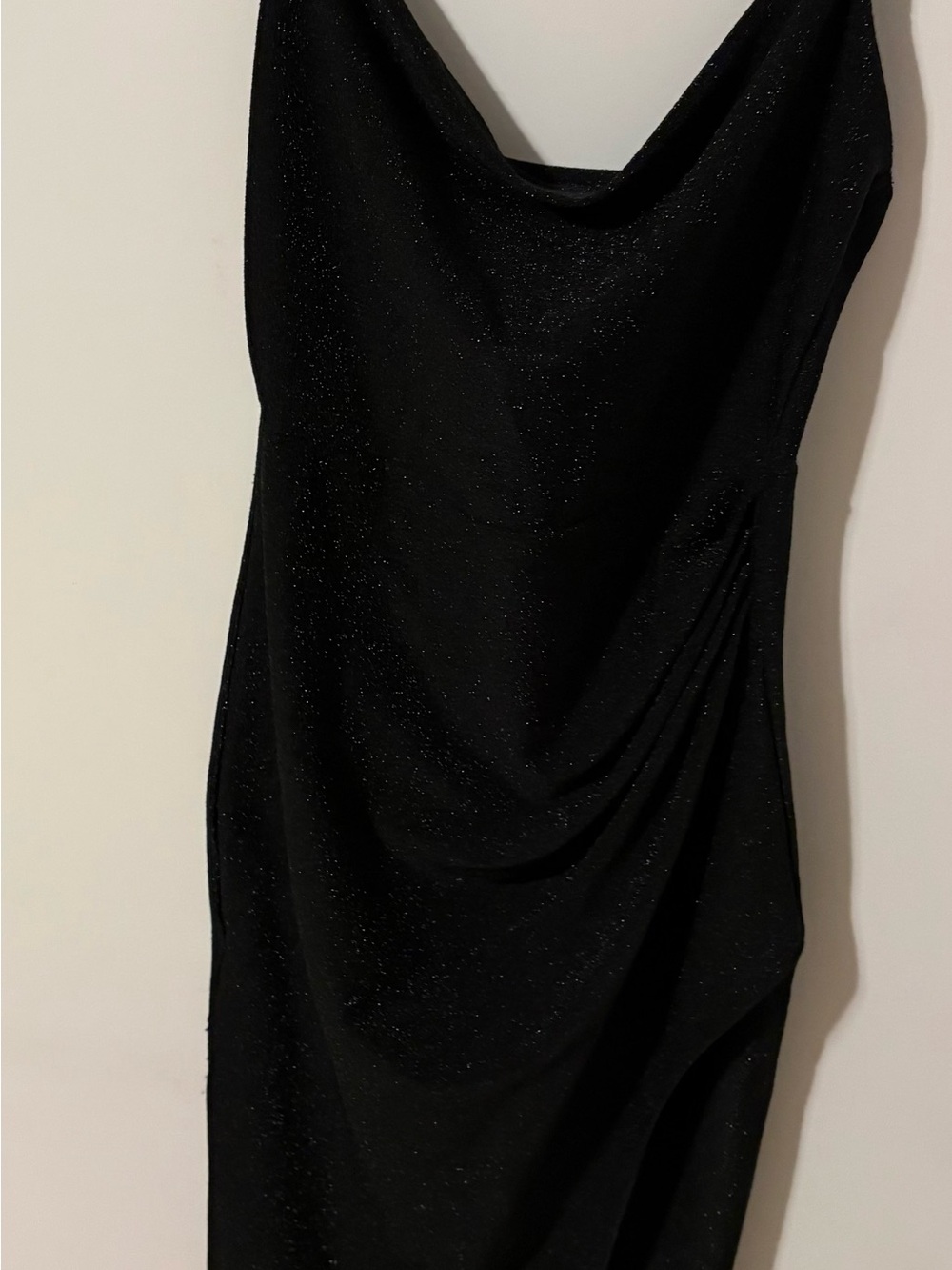 Forever 21 Black Strapless Sparkle Midi Dress